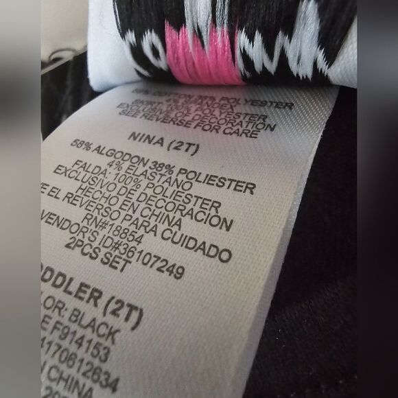 Girl Toddler SPOOKY VIBES Graphic Dress & Legging Set Size 2T NWT - Picture 5 of 9